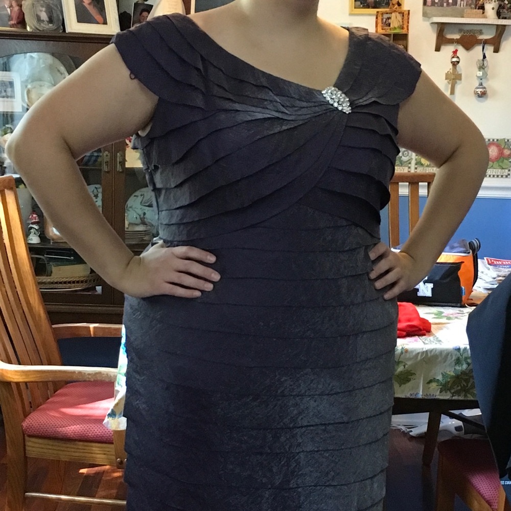 Beautiful shiny plum dress!